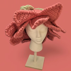 Fairy Witch Pink Flower Hat