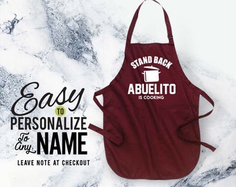 Abuelito gift, abuelito, apron, family, abuelito birthday, abuelito shirt, family shirt, birthday gift, personalized, pregnancy announcement