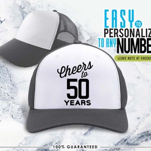 Santé, 50 ans, 1975, 50e anniversaire, cadeaux 50e anniversaire, idée 50e anniversaire, chapeau 50e anniversaire, 1975, cadeau 50e anniversaire pour femme, vintage 1975