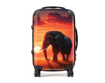 Elephant l Animal Lover l Father's Day | Carry-On Luggage | Animal Suitcase | Custom Luggage | Personalized Luggage I Suitcase | Travel