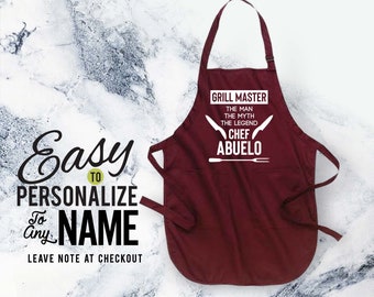 Abuelo Geschenk, Abuelo, Schürze, Familie, Abuelo Geburtstag, Abuelo Shirt, Familienshirt, Geburtstagsgeschenk, personalisiertes Geschenk, Schwangerschaftsmitteilung