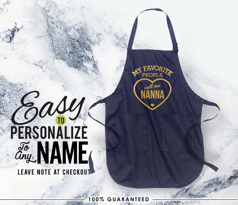 linen apron nanna apron birthday nanna gift nannalife christmas gift kitchen apron custom apron nanna apron gift Favorite people