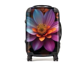 Flower l Flower Lover l Mother's Day | Carry-On Luggage | Flowers | Custom Luggage | Personalized Luggage I Suitcase | Travel l Gift Idea