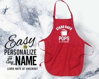 Pops Geschenk, Pops, Schürze, Familie, Pops Geburtstag, Pops Shirt, Familienshirt, Geburtstagsgeschenk, personalisiertes Geschenk, Schwangerschaft Ankündigung, Liebe