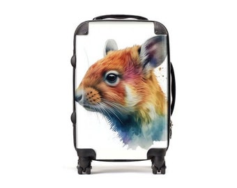 Squirrel l Gift l Gift for Child | Carry-On Luggage | Animal Suitcase | Custom Luggage | Personalized Luggage I Suitcase | Travel l Animal