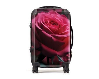 Rose l Flower Lover l Mother's Day | Carry-On Luggage | Flowers | Custom Luggage | Personalized Luggage I Suitcase | Travel l Gift Idea