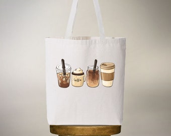 Coffee, latte, coffee, coffee lover, coffee svg, tote, latte gift, cappuccino, coffee lover gift, tote, iced coffee, gift, coffee lover