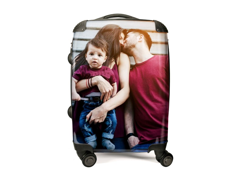 Personalized Upload A Photo Luggage Carry-On Luggage Custom Luggage Upload Your Picture Custom Luggage Personalized Luggage Gift zdjęcie 1