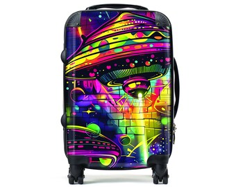 Equipaje de nave espacial / Accesorios de viaje únicos / Equipaje de mano / Maleta personalizada / Maleta personalizada l CarryOn I Travel Enthusiast