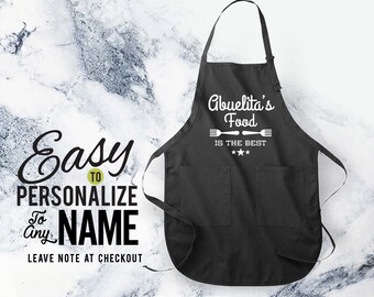 Best food, abuelita, abuelitalife, abuelita apron, abuelita gift, apron, custom apron, linen apron, kitchen apron, christmas gift, gift