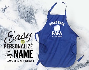 Papa gift, papa, apron, family, papa birthday, papa shirt, family shirt, birthday gift, personalized gift, pregnancy announcement, love