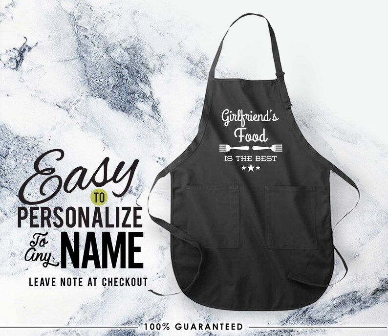 kitchen apron girlfriend girlfriend gift girlfriendlife custom apron linen apron christmas gift Best food apron girlfriend apron