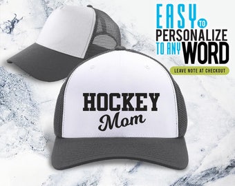 Hockey mom, sports, sports birthday, sports hat, sports mom, sports party, sport decal, sports gift, boys sports, sports hat, girls sports