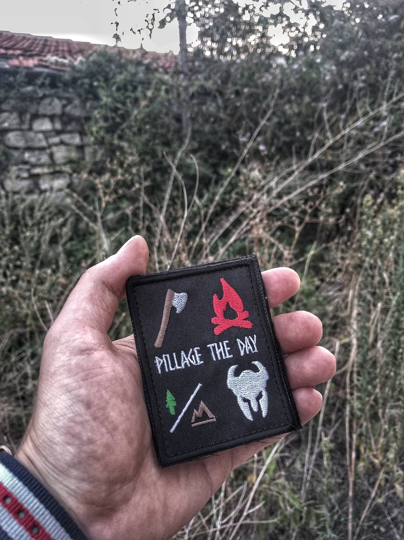 Pillage the Day Velcro Morale Patch Backpack Emblem Applique Etsy UK