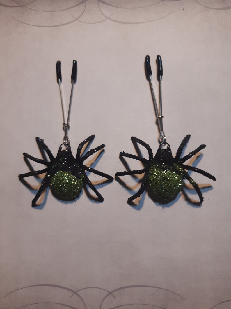 Spooky Spider Nipple Clamps