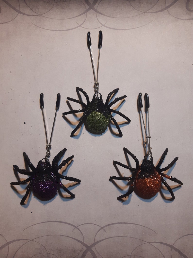 Spooky Spider Nipple Clamps