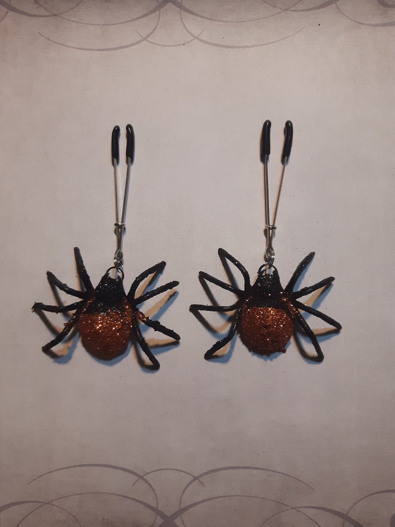 Spooky Spider Nipple Clamps