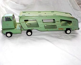 Vintage 1960s Tonka Jeep: Mint Green Pressed Steel Toy Truck - Etsy
