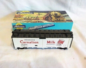 Vintage Athearn Ho Train Car In Box Carnation Milk 40 Ft. Wd Reefer