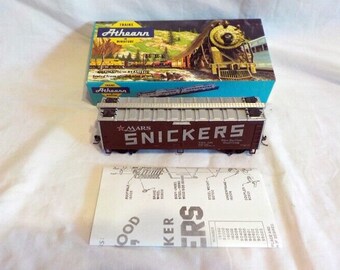 Vintage Athearn Ho Train Car In Box Mars Snicker 40 Ft. Wd Reefer