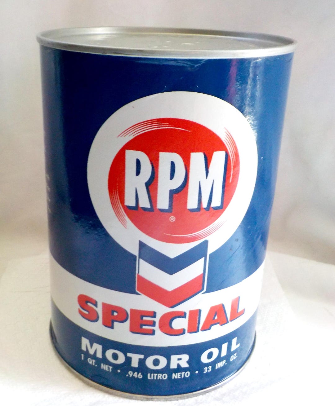 Vintage Standard Oil RPM Special Motor Oil Cardboard Can 1QT - Etsy