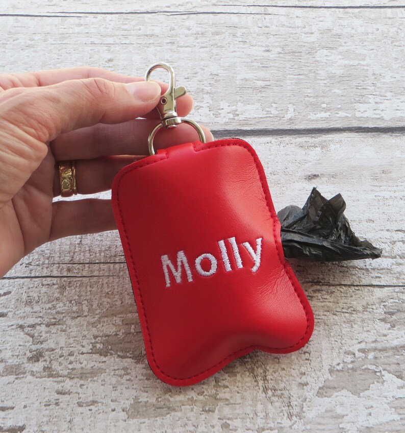 Personalized Dog Poop Bag Holder and Dispenser Embroidered Etsy