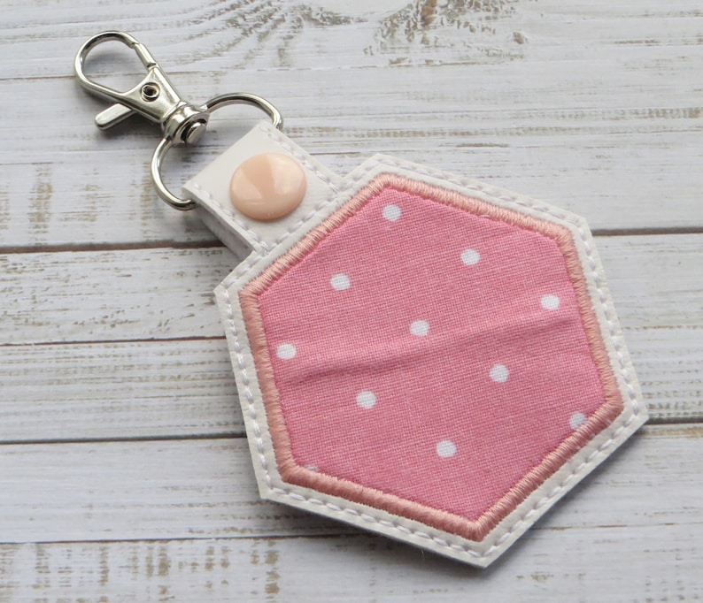 Blank Key Fob ITH Machine Embroidery Pattern with Applique Etsy