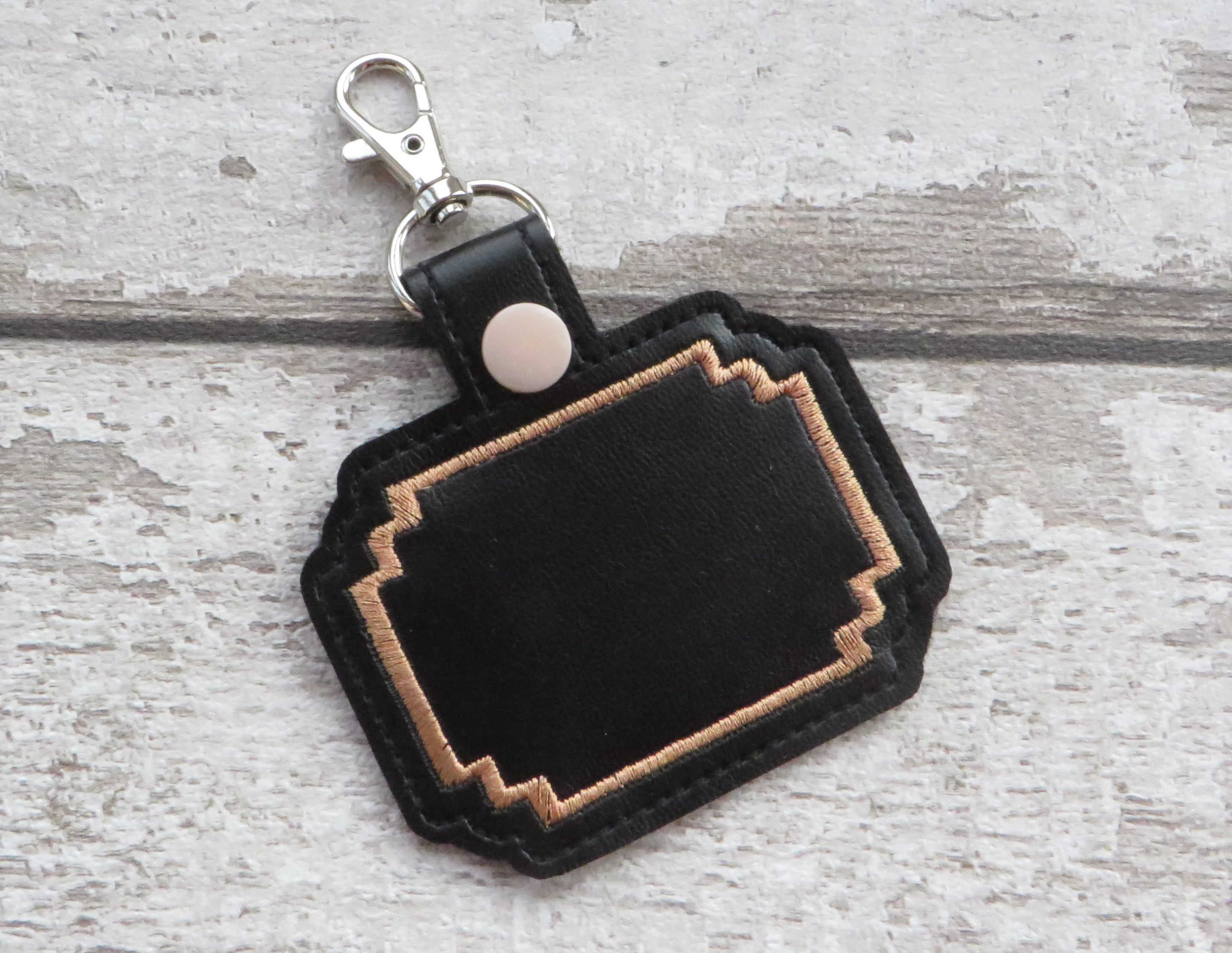 Machine Embroidery Key Fob Designs Set of 4 Blank Key Fob ITH Etsy Canada