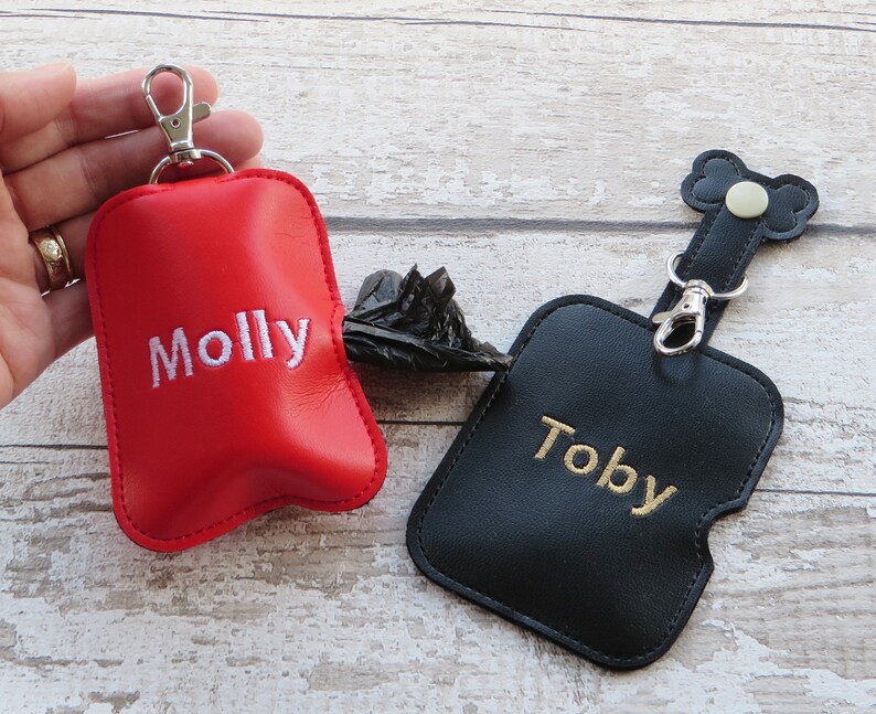 Personalized Dog Poop Bag Holder and Dispenser Embroidered Etsy