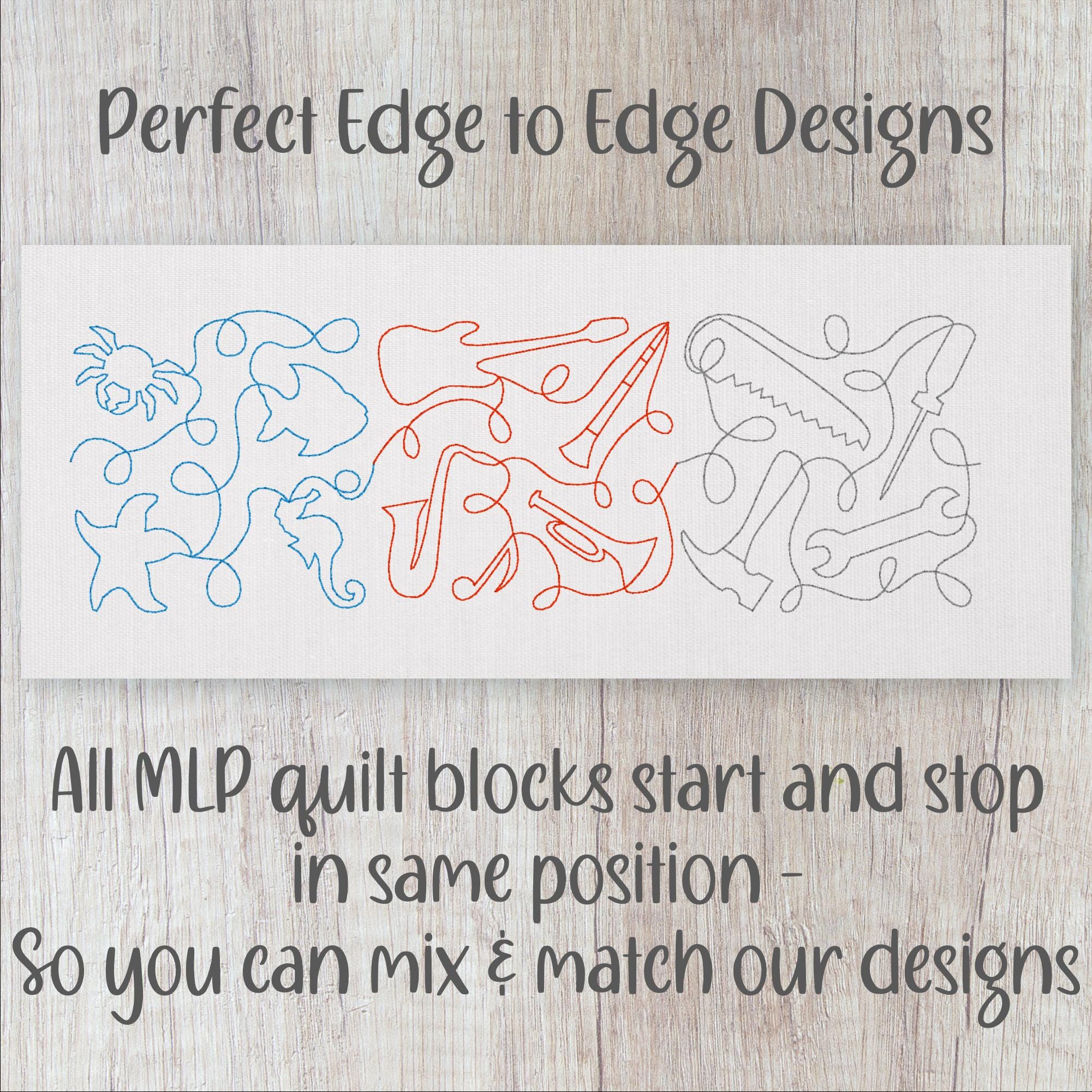 Cat Kitty Paws E2E Quilt Block Machine Embroidery Quilting Design ...