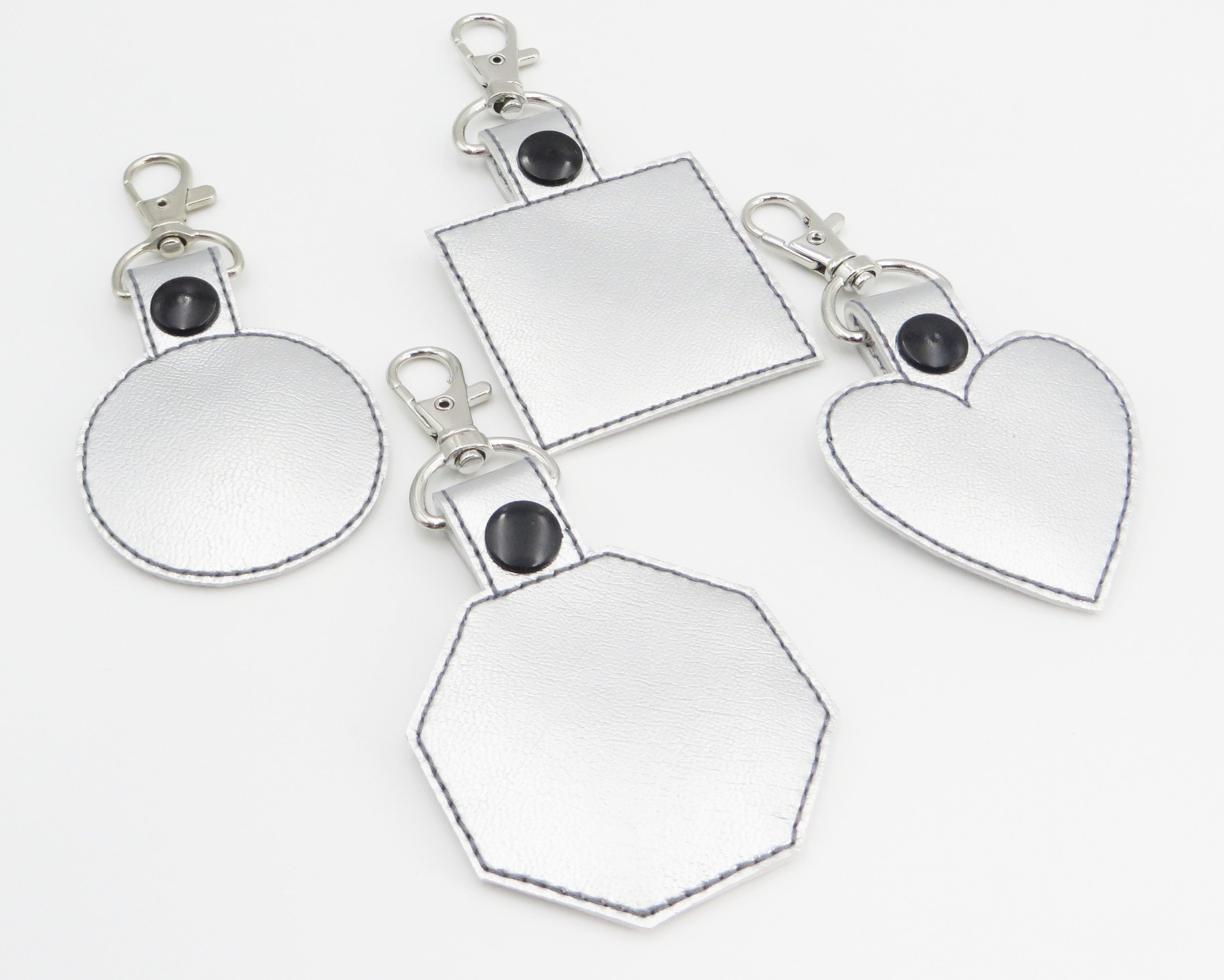 Machine Embroidery Key Fob Design Set of 4 Blank Keyfob Etsy UK