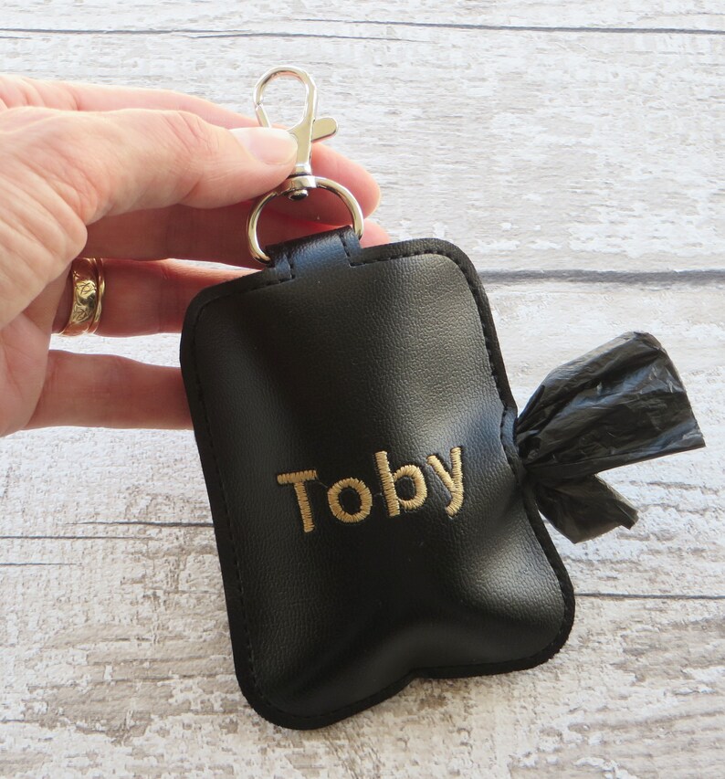Personalized Dog Poop Bag Holder and Dispenser Embroidered Etsy