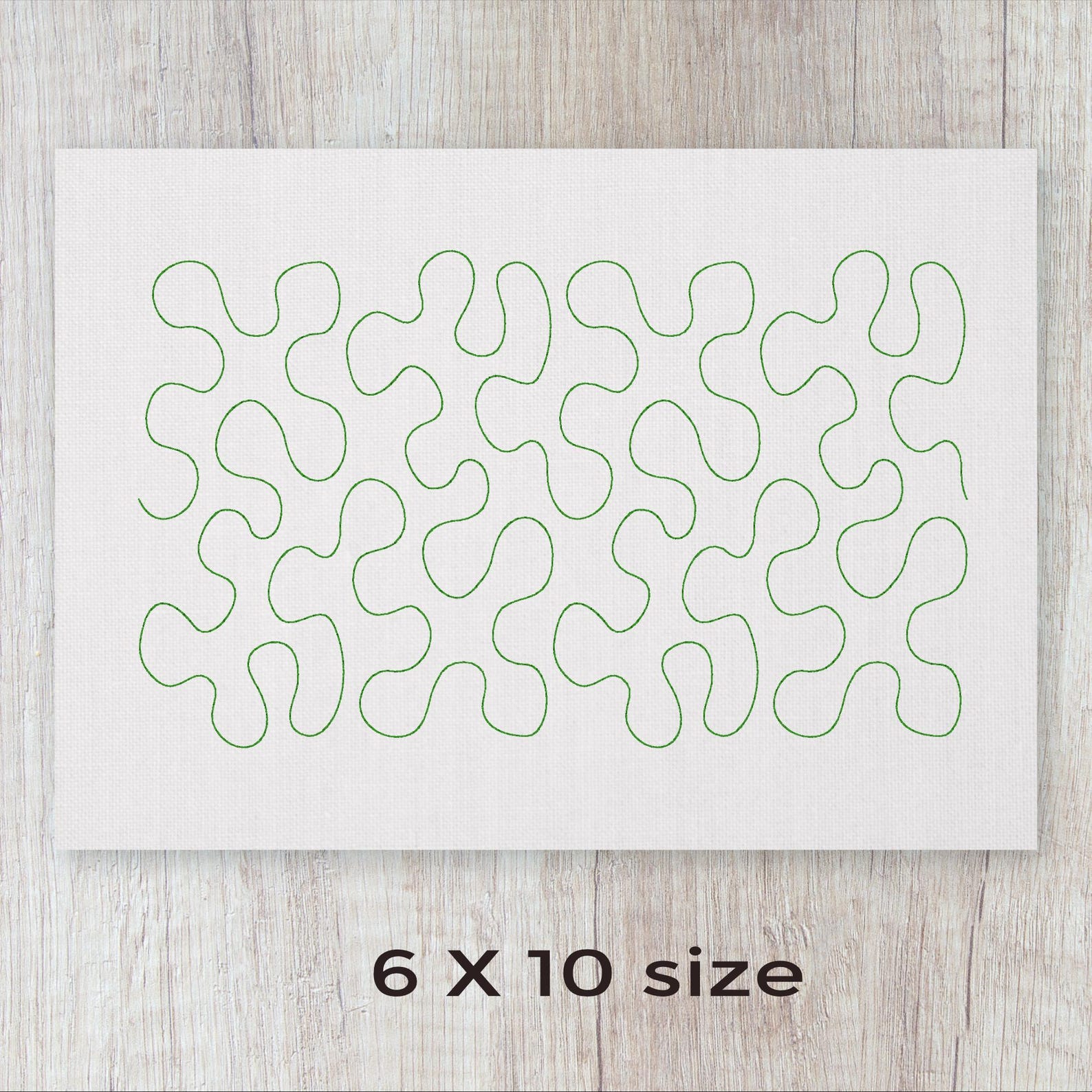 Meander Stipple E2E Quilt Block Embroidery Quilting Design Continuous ...