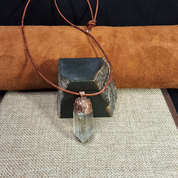 Copperforged "Molten" Crystal Pendant