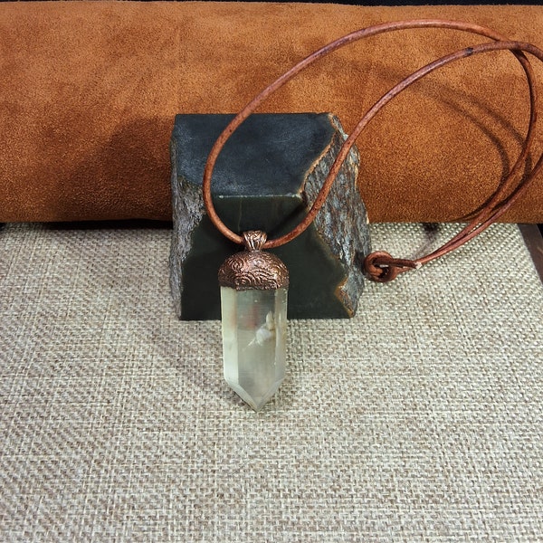 Copperforged Crystal Pendant