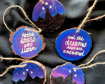 ACOTAR Velaris Ornament with Quote