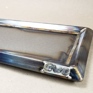 Unique Rolling Tray Tig Welded Made In America Raw Steel Color Heat Colors Colorful Gloss Powder Coat Finish Handmade Metal Art