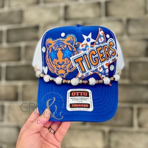 Blue and Orange Tigers Hat- Tigers Trucker Hat