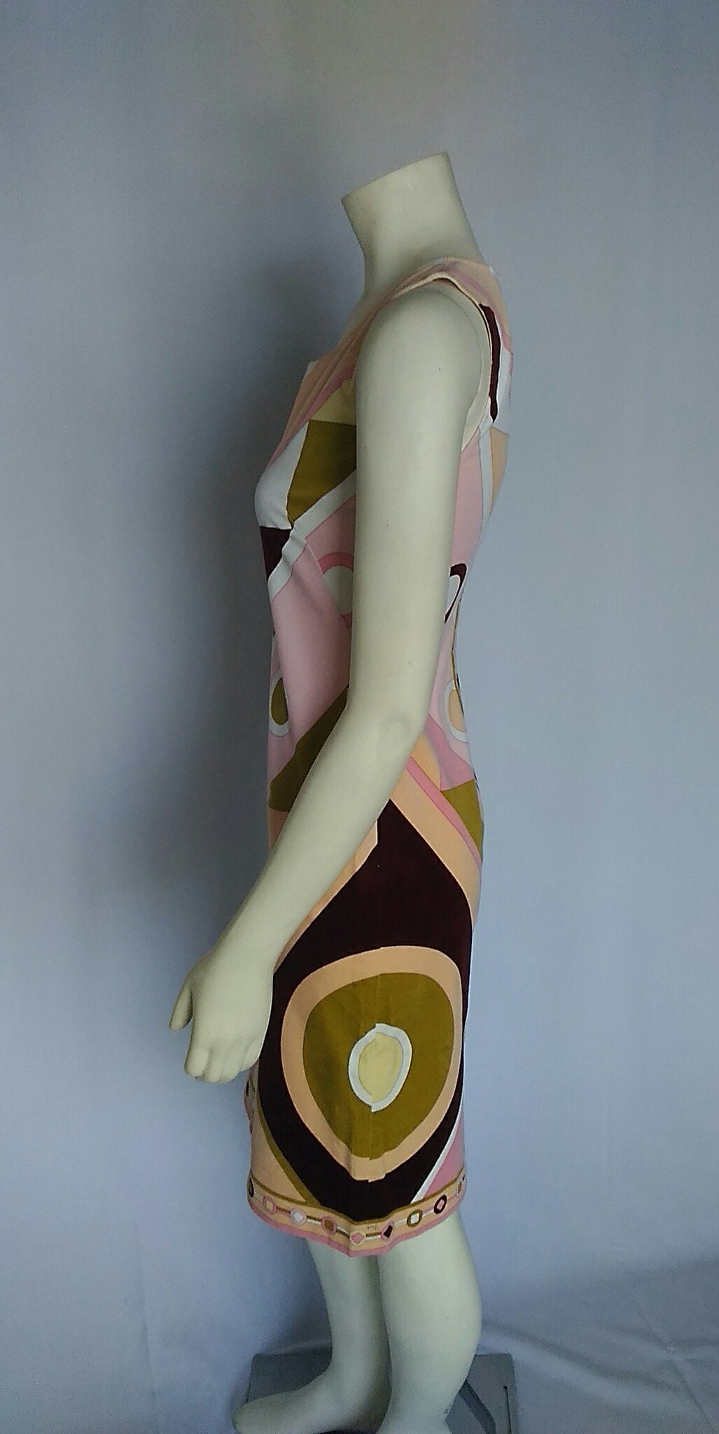 Vintage Emilio Pucci, Y2K 2000 Label, Geometric Print Cotton Vintage Emilio Pucci, Y2K 2000 Label, Geometric Print Cotton