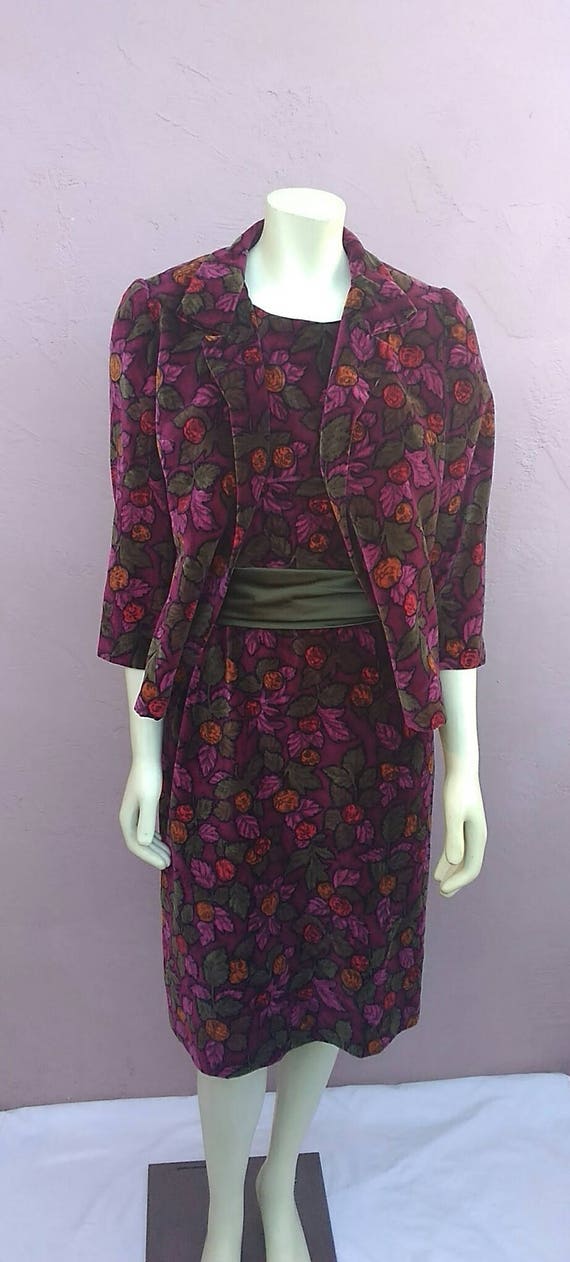 Vintage 1960's Stunningly Gorgeous I.Magnin Floral