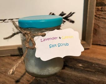 Lavendel-Zitrone-Salz-Peeling