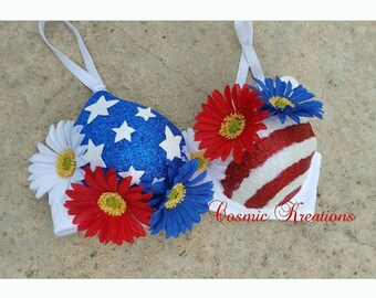 American Flag Bra | Etsy