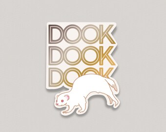 Dook Ferret Sticker | Waterproof | Albino Ferret | Pet | Gift | Ferrant