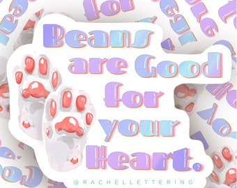 Pet Sticker | Dog Cat Decal | Beans | Toe Beans | water resistant