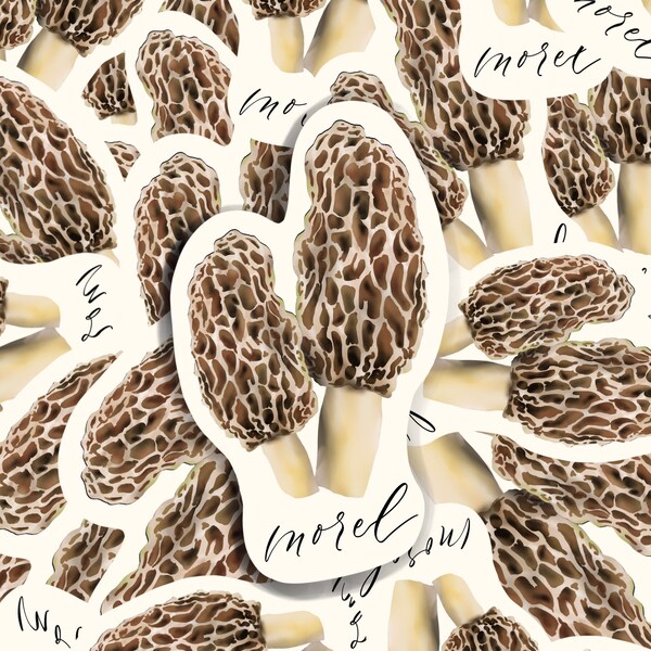 Morel Mushroom sticker