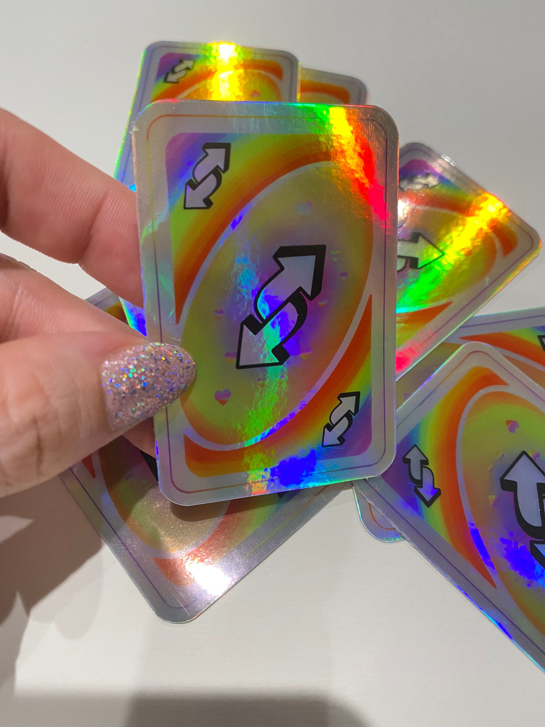 rainbow uno reverse card Sticker for Sale by mikaylabianchin