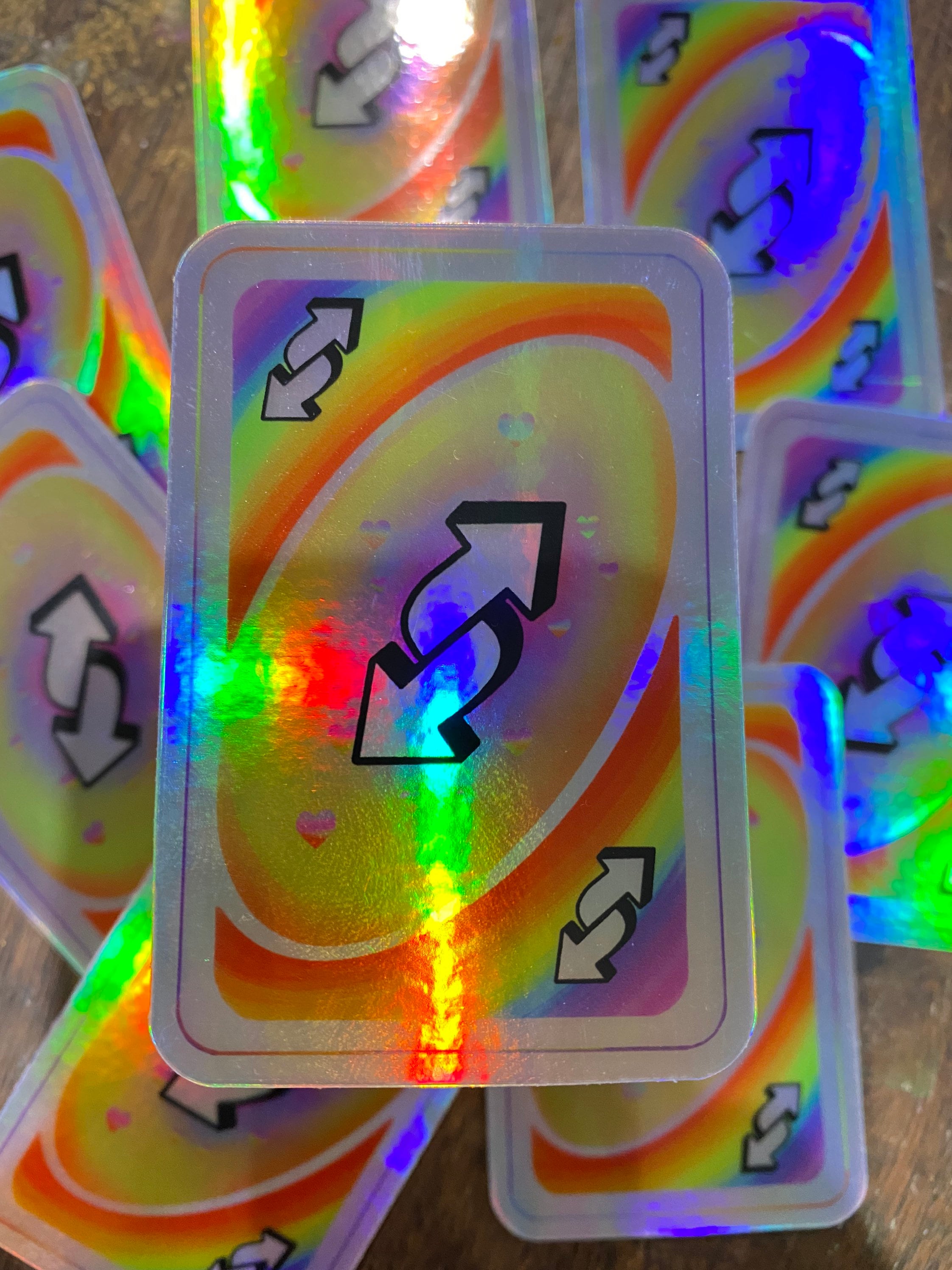 rainbow uno reverse card Sticker for Sale by mikaylabianchin