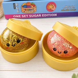 Glitter MINI Dumpling Squishy Fidget Toy Mystery Blind Box | Collectible Sensory Toy Ages 3+