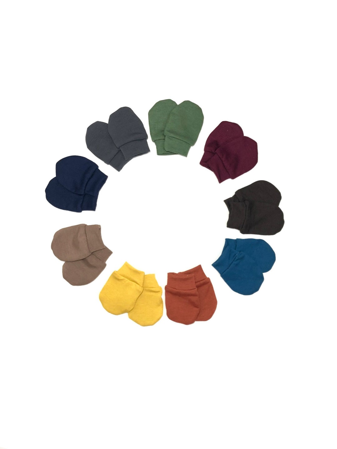 Newborn Baby Mittens Baby No Scratch Hand Mittens Gender Neutral Colors