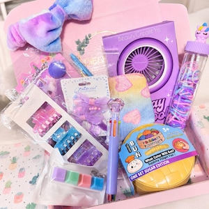 New 10pc Gift Box For Little Girls | Squishy Fun Set | Birthday Gift Set | Custom Busy Box For Kids | Summer Gift Set
